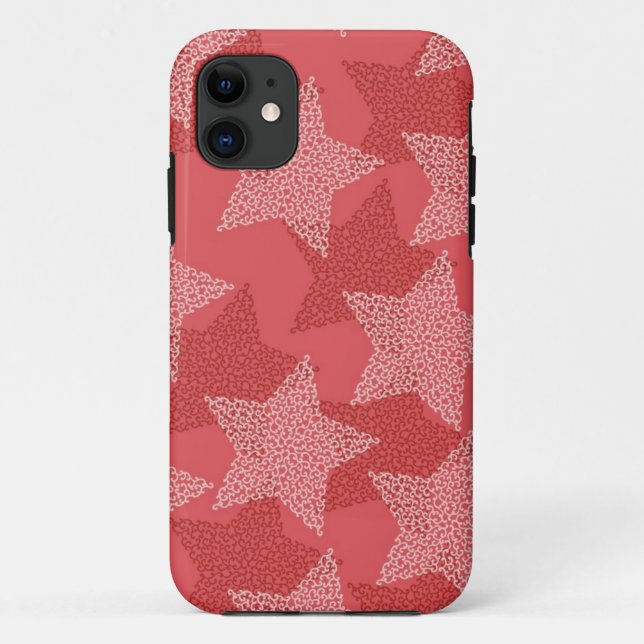 Funda De Case-Mate Para iPhone Patrón de estrellas (Reverso)