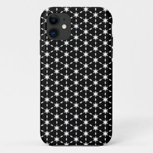 Funda Para iPhone 11 Patrón de estrellas en blanco y negro