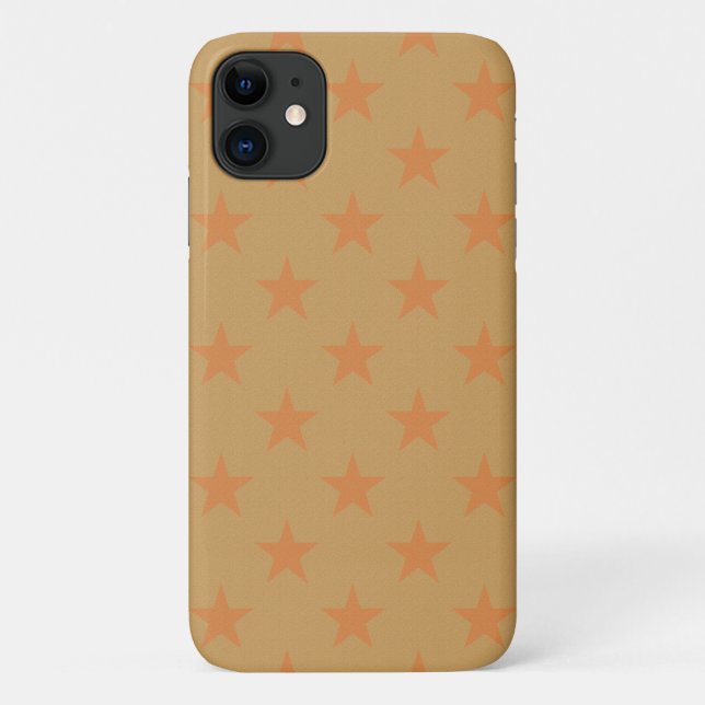 Funda De Case-Mate Para iPhone patrón de estrellas rojas (Reverso)
