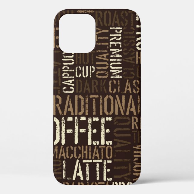 Funda De Case-Mate Para iPhone Patrón de experiencia de café sin soldadura (Reverso )