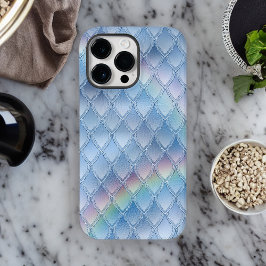 Funda Para iPhone 14 Pro Max De Case-Mate Patrón de fantasía de la escala del dragón azul pá