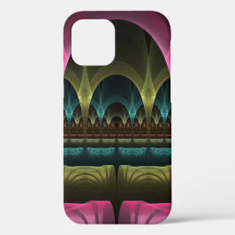 Funda Para iPhone 12 Pro Patrón de fantasía especial Resumen Fractal colori