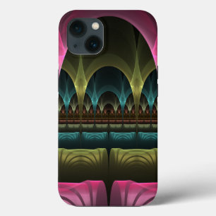 Funda Para iPhone 13 Patrón de fantasía especial Resumen Fractal colori