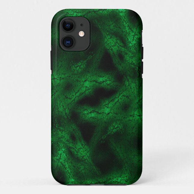Funda De Case-Mate Para iPhone Patrón de fantasía verde (Reverso)