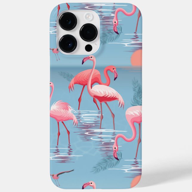 Funda De Case-Mate Para iPhone Patrón de flamencos 1 (Reverso)