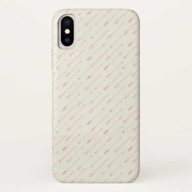 Funda De Case-Mate Para iPhone Patrón de flechas esquemáticas (Reverso)