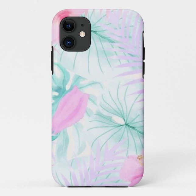 Funda De Case-Mate Para iPhone Patrón de flor (Reverso)