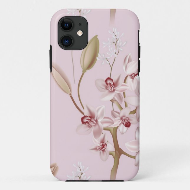 Funda De Case-Mate Para iPhone Patrón de flor (Reverso)