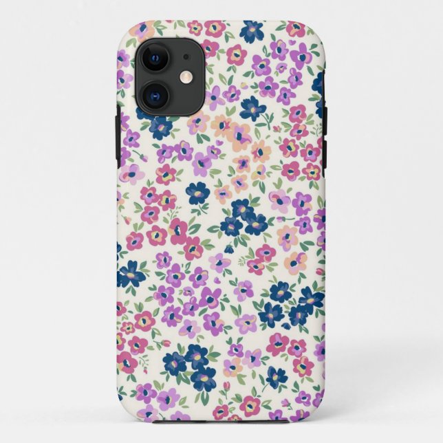 Funda De Case-Mate Para iPhone Patrón de flor (Reverso)