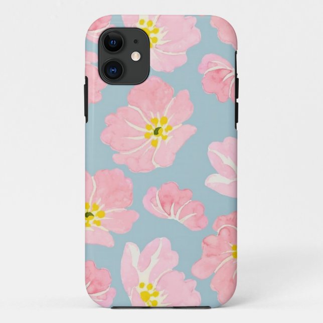 Funda De Case-Mate Para iPhone Patrón de flor (Reverso)