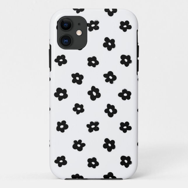 Funda De Case-Mate Para iPhone Patrón de flor (Reverso)