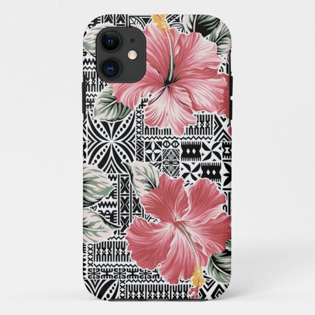 Funda De Case-Mate Para iPhone Patrón de flor (Reverso)