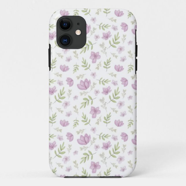 Funda De Case-Mate Para iPhone Patrón de flor (Reverso)