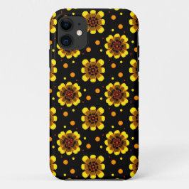 Funda Para iPhone 11 Patrón de flor de poder Groovy 70s Daisy