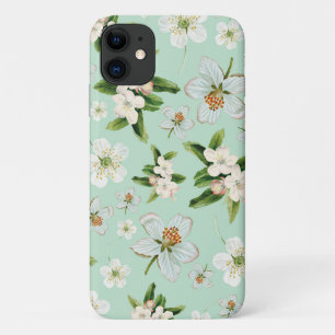Funda Para iPhone 11 Patrón de flor de primavera vintage