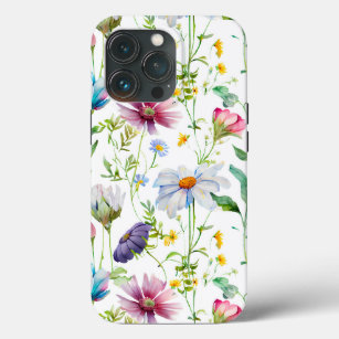 Funda Para iPhone 13 Pro Patrón de flor silvestre moderno