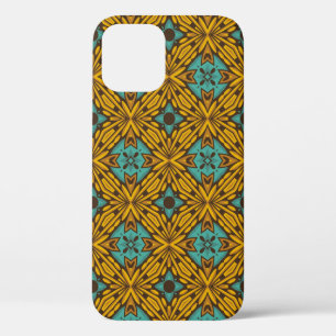 Funda Para iPhone 12 Patrón de flor sin soldadura vintage