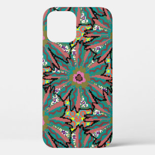 Funda Para iPhone 12 Patrón de flor vintage. Estilo Doodle, flor de pri