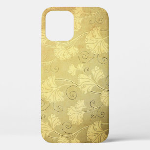 Funda Para iPhone 12 Patrón de flor vintage Grunge.