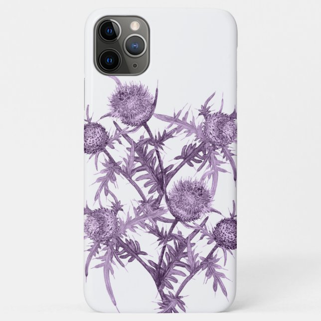 Funda De Case-Mate Para iPhone patrón de flor violeta (Reverso)