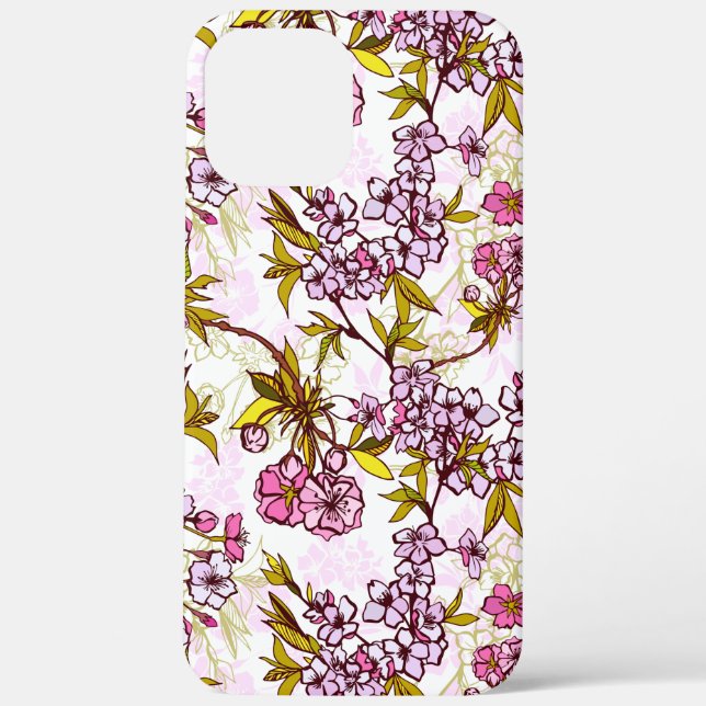 Funda De Case-Mate Para iPhone Patrón de florecimiento del cerezo (Reverso )