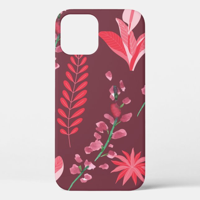 Funda De Case-Mate Para iPhone Patrón de flores. (Reverso )