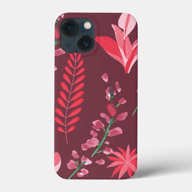 Funda De Case-Mate Para iPhone Patrón de flores. (Reverso )