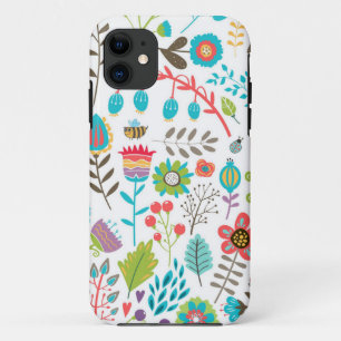 Funda Para iPhone 11 Patrón de flores