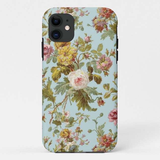 Funda De Case-Mate Para iPhone Patrón de flores (Reverso)