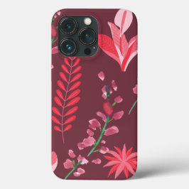 Funda Para iPhone 13 Pro Patrón de flores.