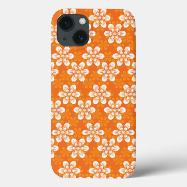 Funda De Case-Mate Para iPhone Patrón de flores (Reverso)