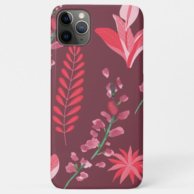 Funda De Case-Mate Para iPhone Patrón de flores. (Reverso)