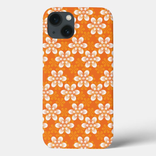 Funda De Case-Mate Para iPhone Patrón de flores (Reverso)