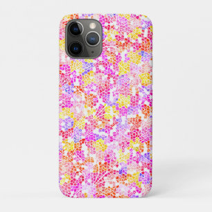 Funda Para iPhone 11 Pro Patrón de flores abstractas femeninas coloridas li