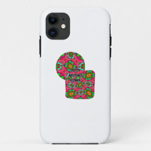 Funda Para iPhone 11 Patrón de flores abstractas únicas