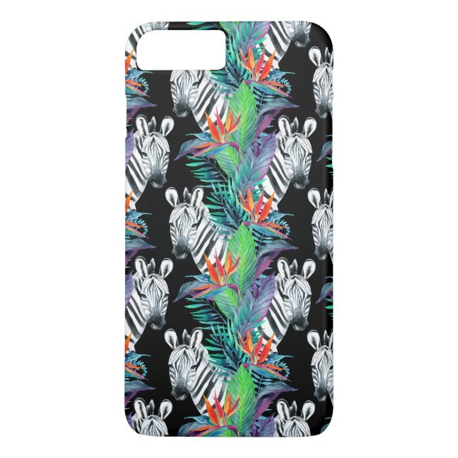 Funda De Case-Mate Para iPhone Patrón De Flores Cebrales Y Exóticas (Reverso)