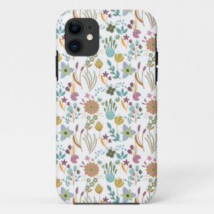 Funda Para iPhone 11 Patrón de flores coloridas