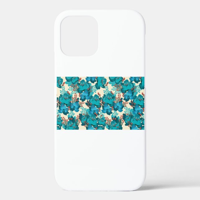 Funda De Case-Mate Para iPhone Patrón de flores de cosecha (Reverso )