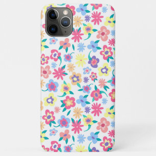 Funda Para iPhone 11 Pro Max Patrón de flores de primavera coloridas lindas