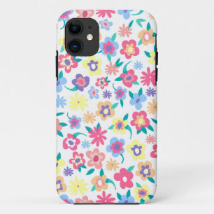 Funda Para iPhone 11 Patrón de flores de primavera coloridas y lindas