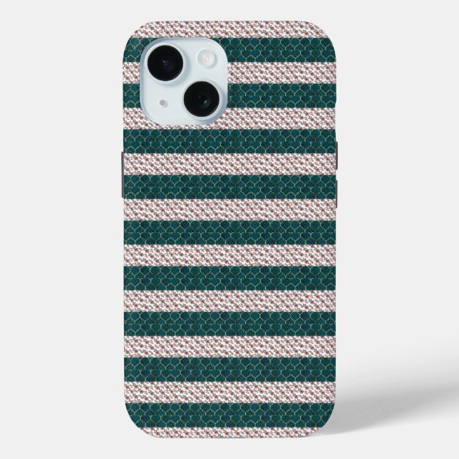 Funda De Case-Mate Para iPhone Patrón de flores en acuarela (Reverso )
