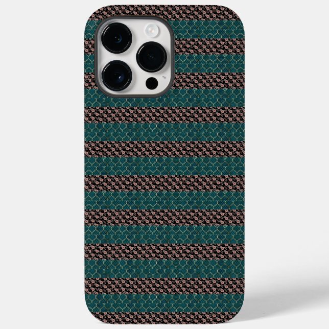 Funda De Case-Mate Para iPhone Patrón de flores en acuarela (Reverso )