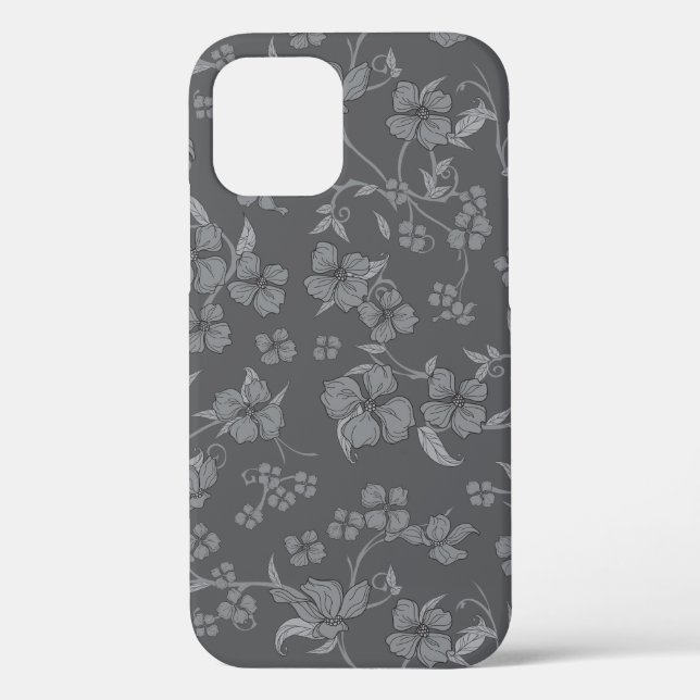 Funda De Case-Mate Para iPhone Patrón de flores espeluznantes 3 (Reverso )