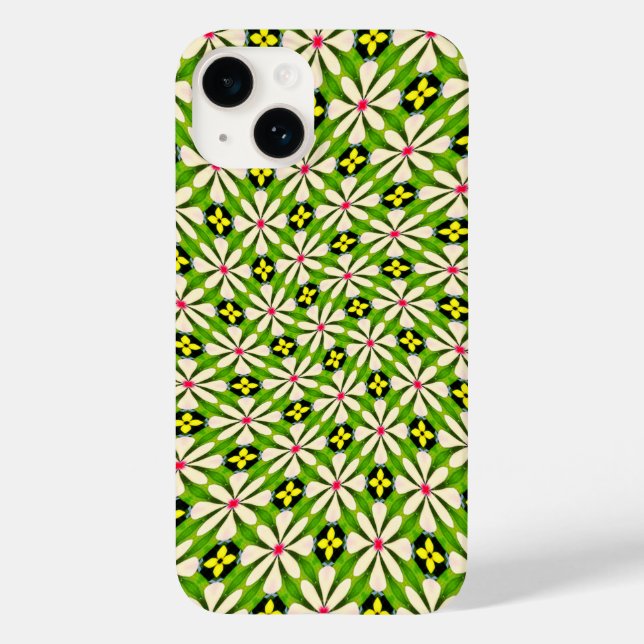 Funda De Case-Mate Para iPhone Patrón de flores estéticas (Reverso )