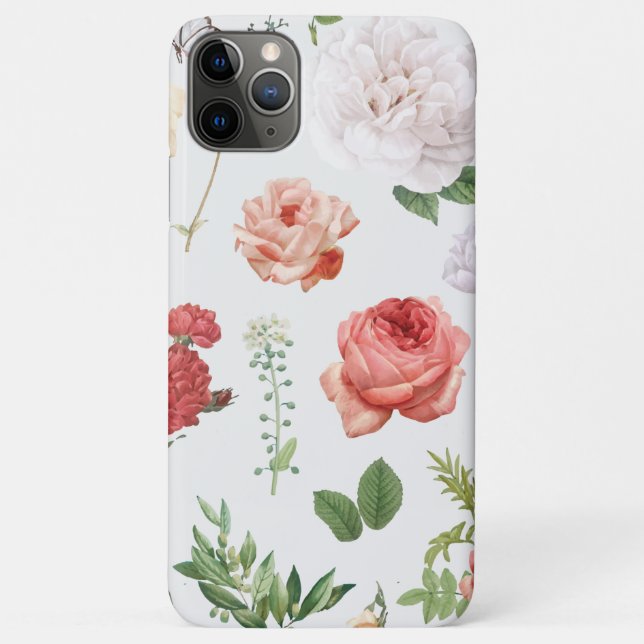Funda De Case-Mate Para iPhone Patrón de flores, Rosa (Reverso)