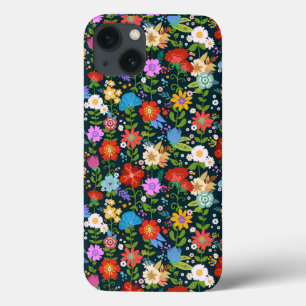 Funda Para iPhone 13 Patrón de flores sin soldadura Ditsy