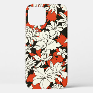 Funda Para iPhone 12 Patrón de flores tropicales