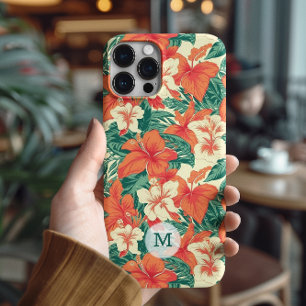 Funda Para iPhone 14 Pro De Case-Mate Patrón de flores tropicales vírgenes de Hawái