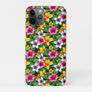 Funda Para iPhone 11 Pro Patrón de flores y hojas multicolores-57577