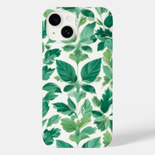 Funda Para iPhone 14 De Case-Mate Patrón de follaje verde